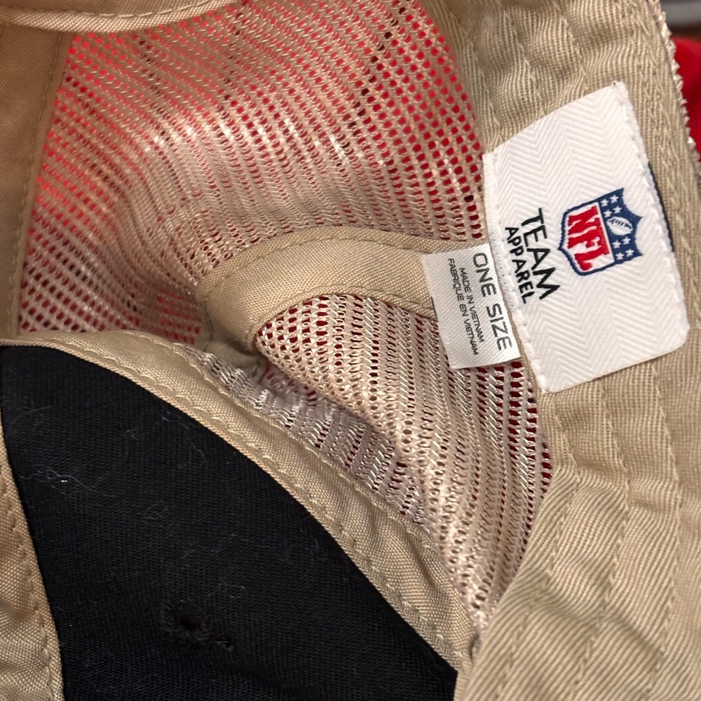 NFL Team Apparel Black and Tan Cap - Picture 3 of 7